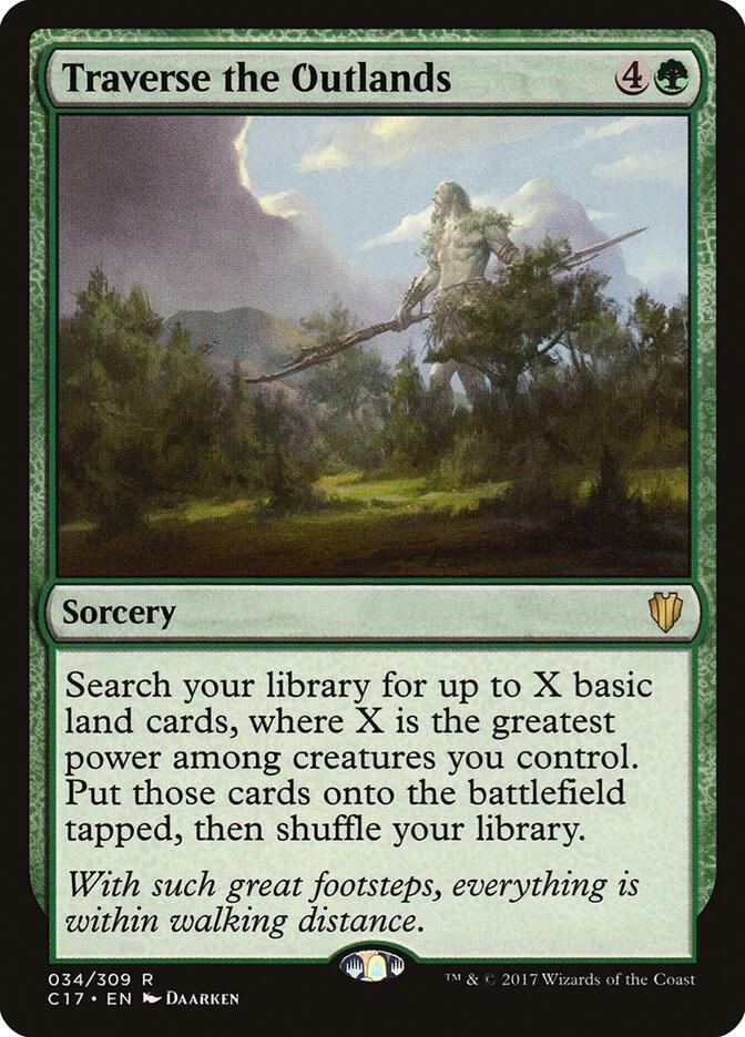 Traverse the Outlands 34 card from Commander 2017