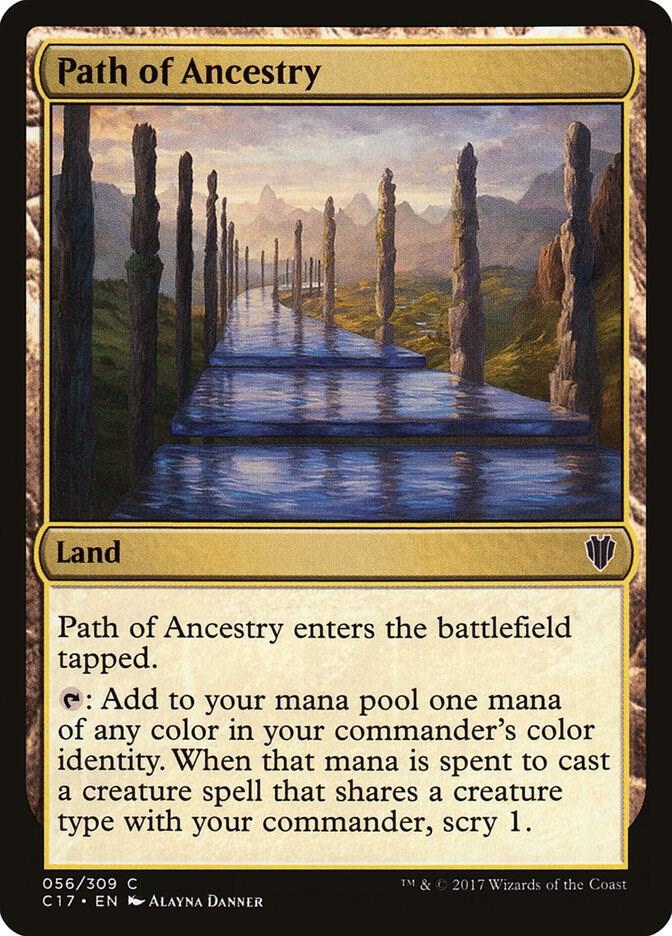 Path of Ancestry 56 card from Commander 2017