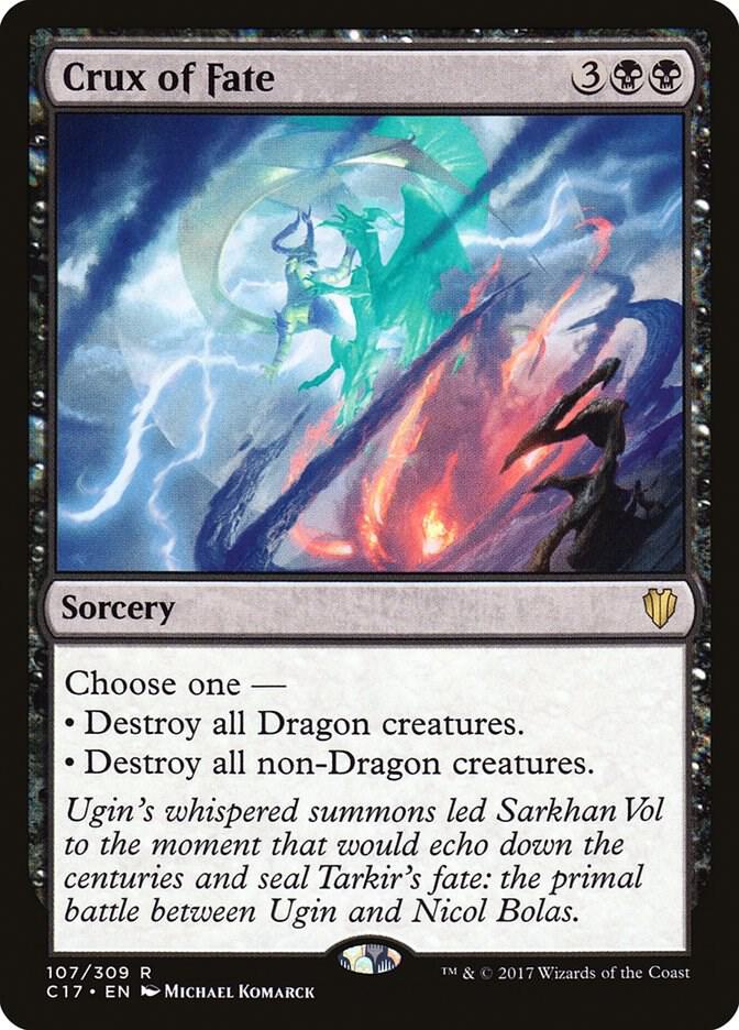 Crux of Fate 107 card from Commander 2017