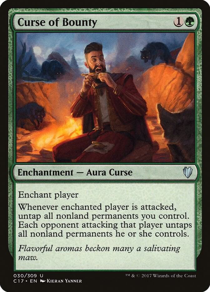 Curse of Bounty 30 card from Commander 2017