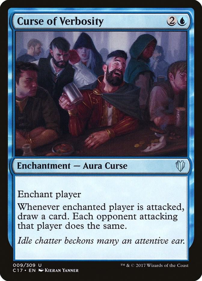 Curse of Verbosity 9 card from Commander 2017