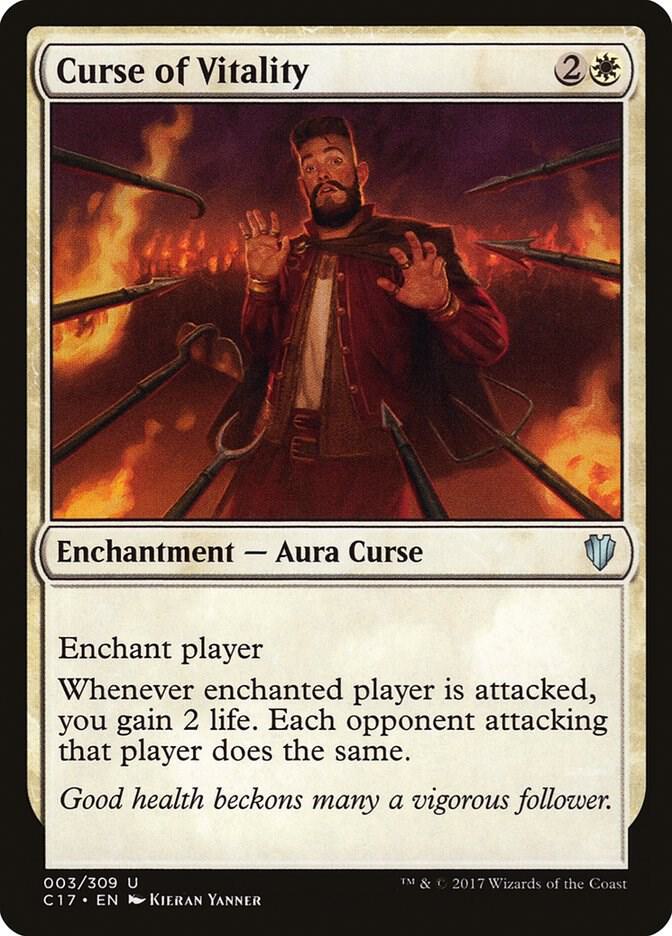 Curse of Vitality 3 card from Commander 2017