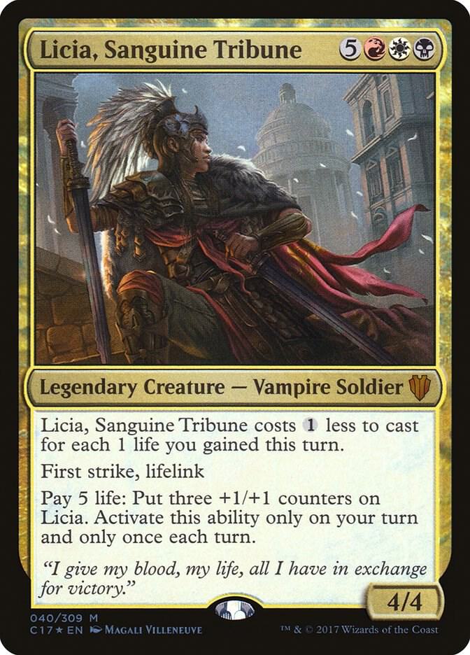 Licia, Sanguine Tribune 40 card from Commander 2017