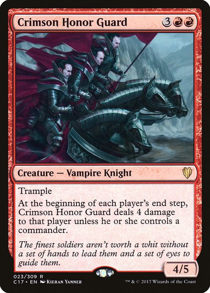 Crimson Honor Guard 23 card from Commander 2017