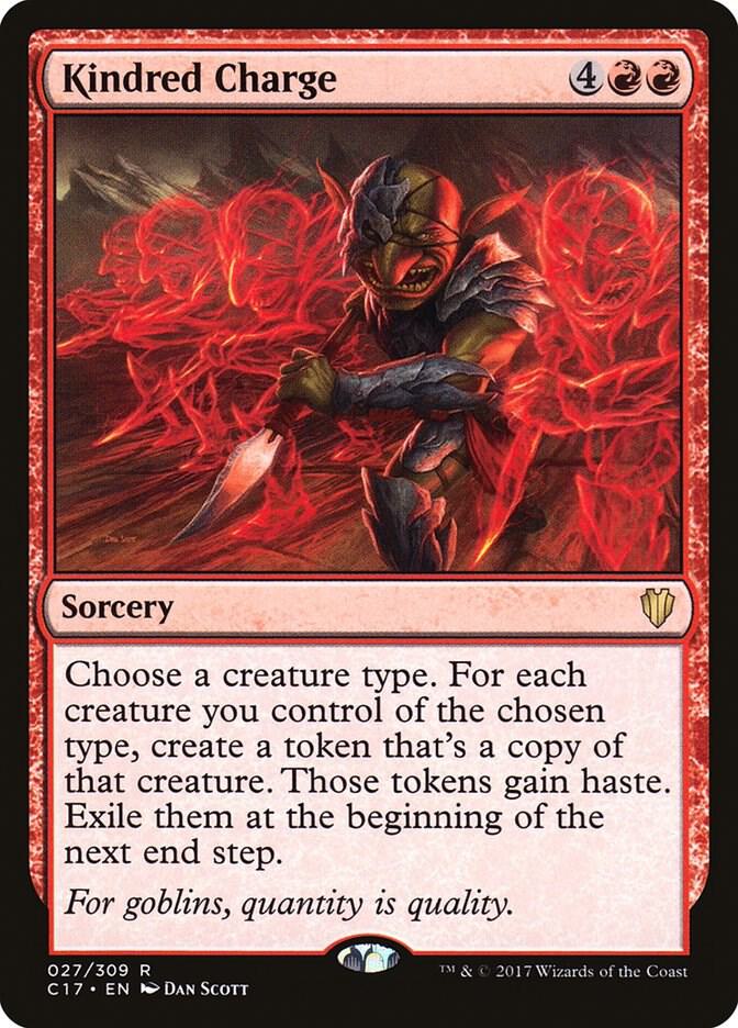 Kindred Charge 27 card from Commander 2017