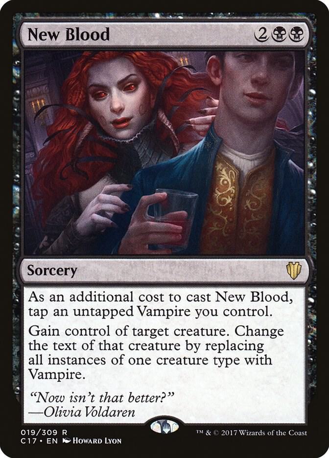 New Blood 19 card from Commander 2017