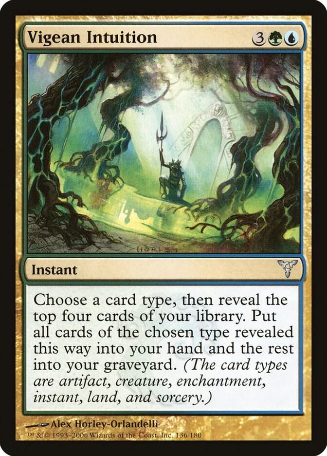 Vigean Intuition 136 card from Dissension