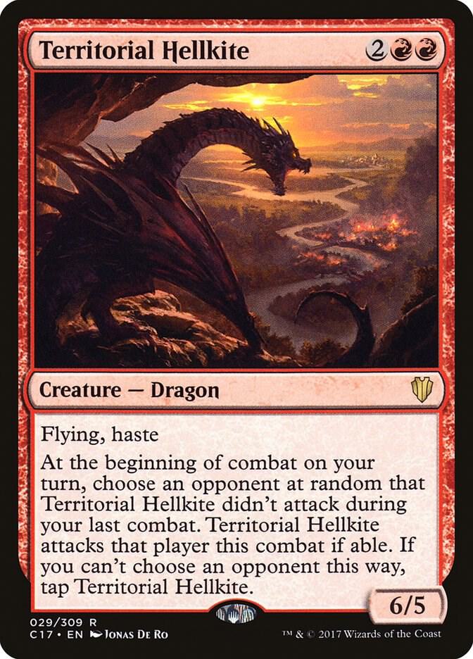 Territorial Hellkite 29 card from Commander 2017