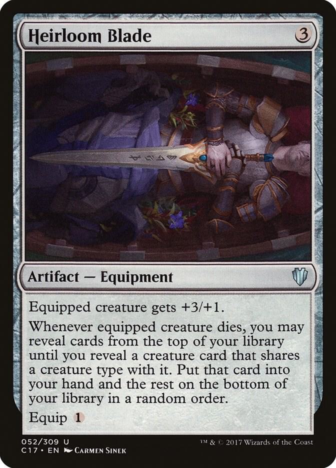 Heirloom Blade 52 card from Commander 2017