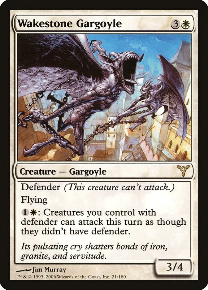 Wakestone Gargoyle 21 card from Dissension