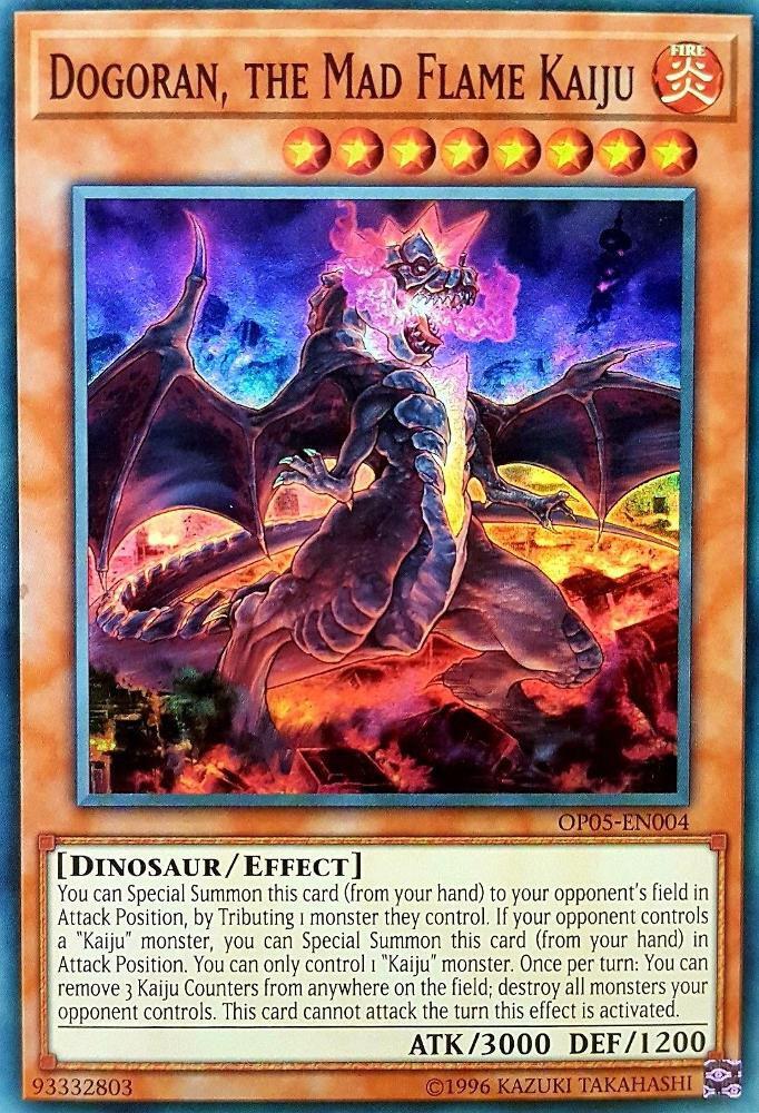 Dogoran, the Mad Flame Kaiju OP05-EN004 card from OTS Tournament Pack 5