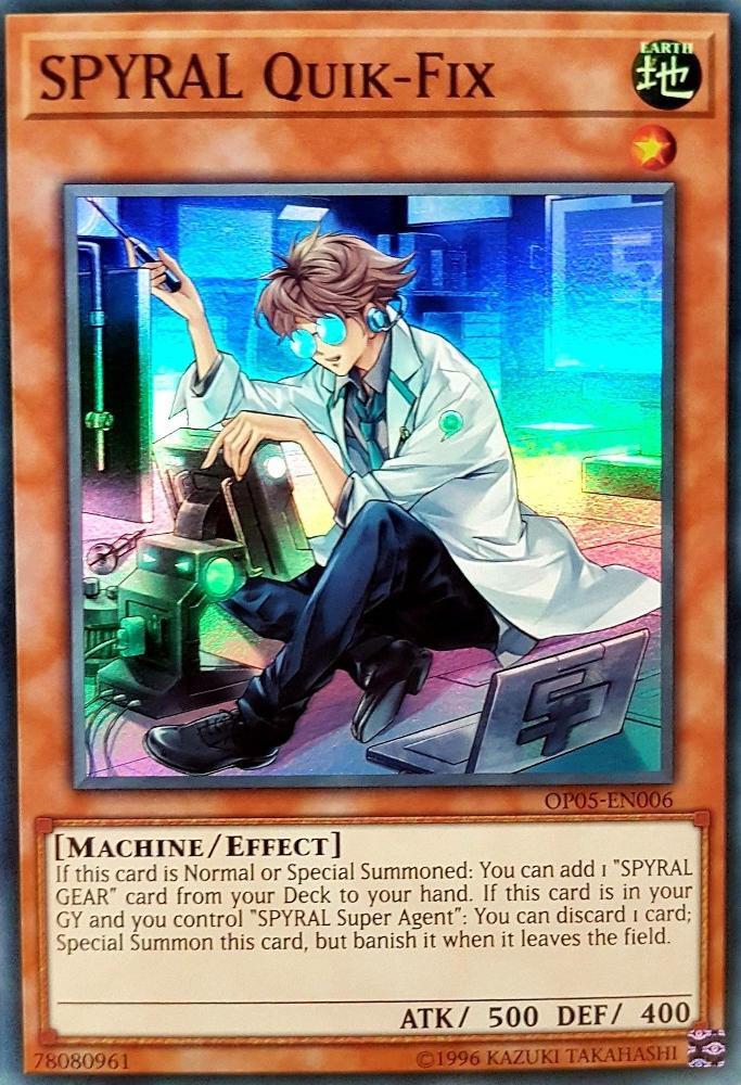 SPYRAL Quik-Fix OP05-EN006 card from OTS Tournament Pack 5