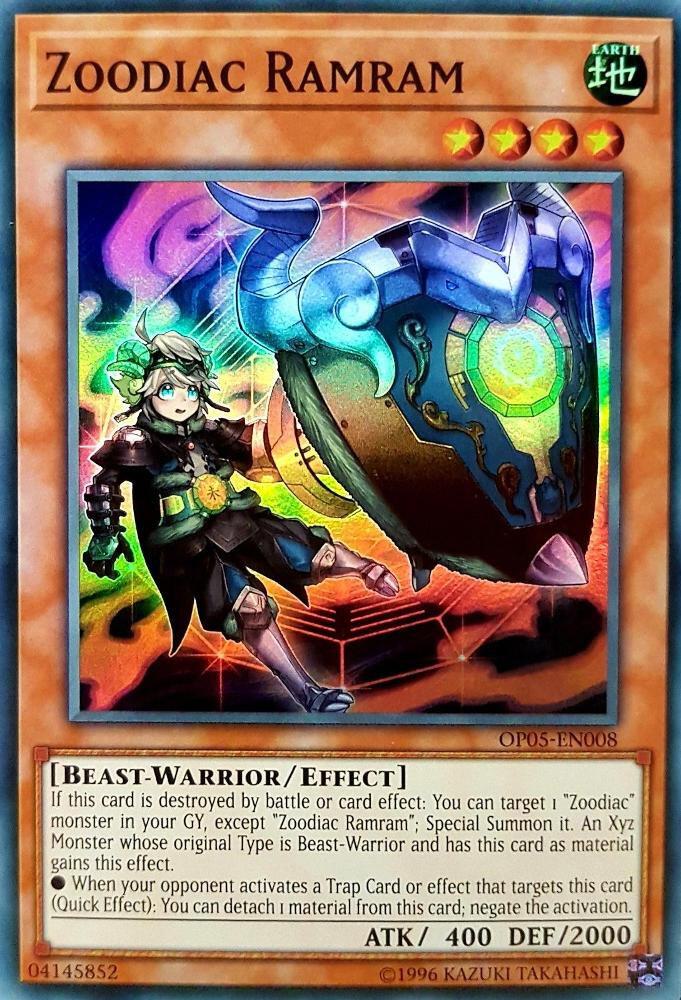 Zoodiac Ramram OP05-EN008 card from OTS Tournament Pack 5