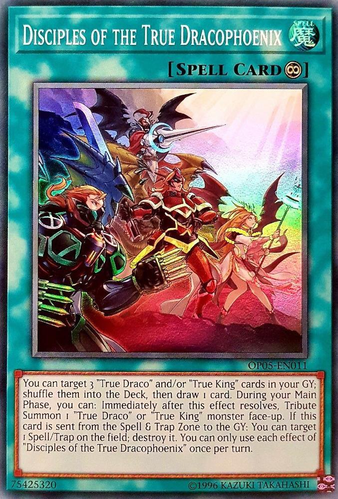 Disciples of the True Dracophoenix OP05-EN011 card from OTS Tournament Pack 5
