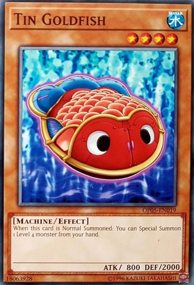 Tin Goldfish OP05-EN019 card from OTS Tournament Pack 5