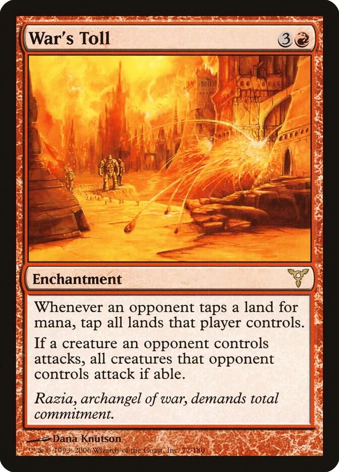 War's Toll 77 card from Dissension