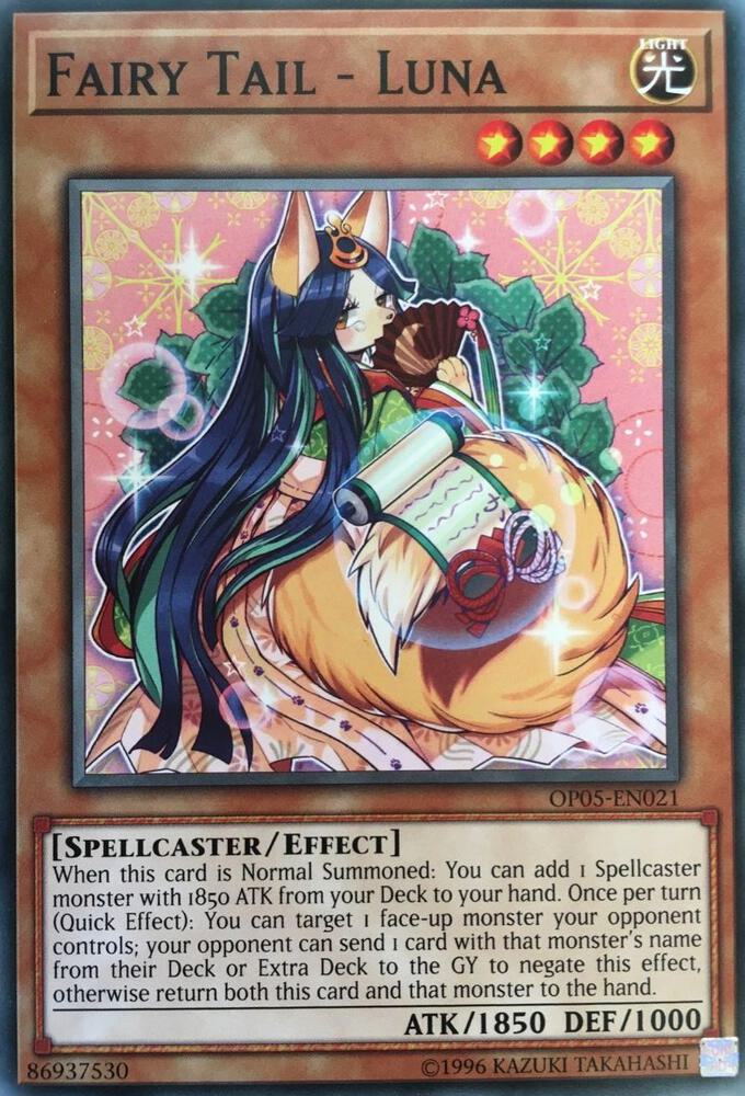 Fairy Tail - Luna OP05-EN021 card from OTS Tournament Pack 5