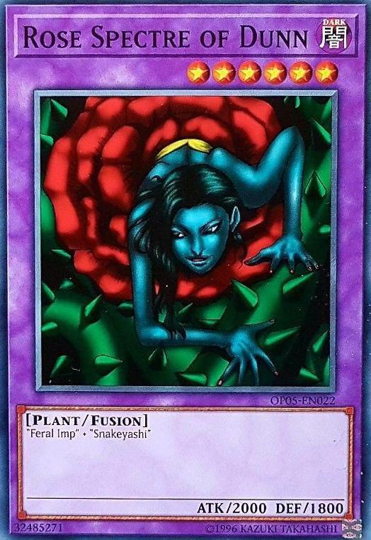 Rose Spectre of Dunn OP05-EN022 card from OTS Tournament Pack 5