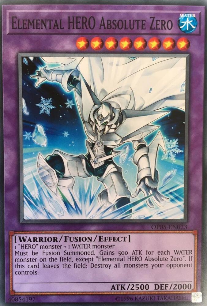 Elemental HERO Absolute Zero OP05-EN023 card from OTS Tournament Pack 5