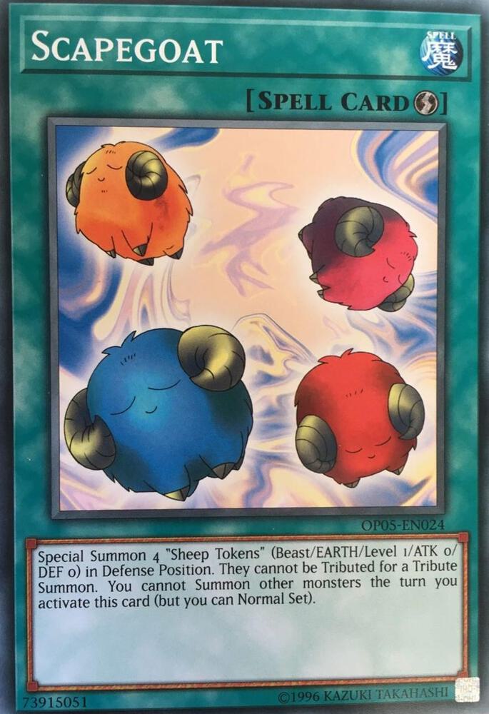 Scapegoat OP05-EN024 card from OTS Tournament Pack 5