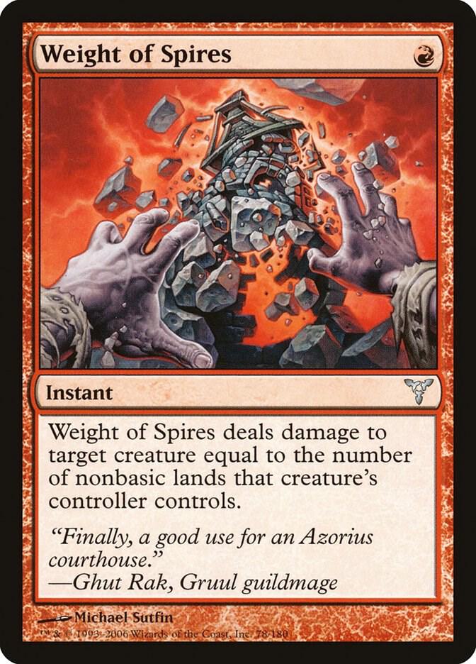 Weight of Spires 78 card from Dissension