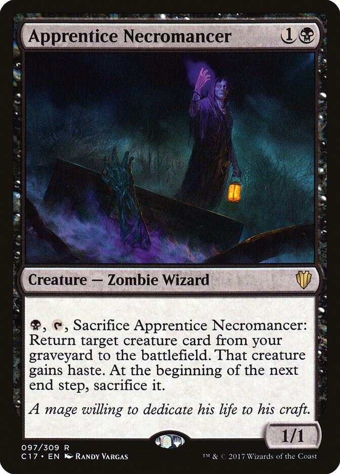 Apprentice Necromancer 97 card from Commander 2017
