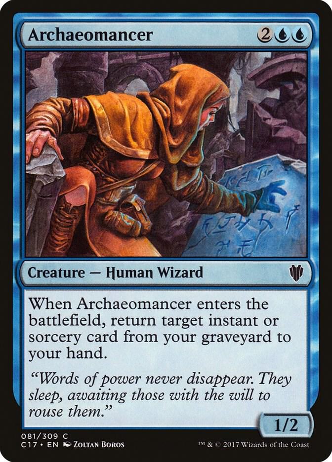 Archaeomancer 81 card from Commander 2017
