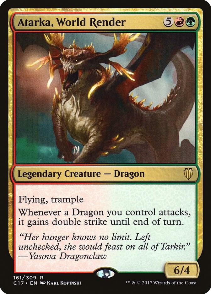 Atarka, World Render 161 card from Commander 2017