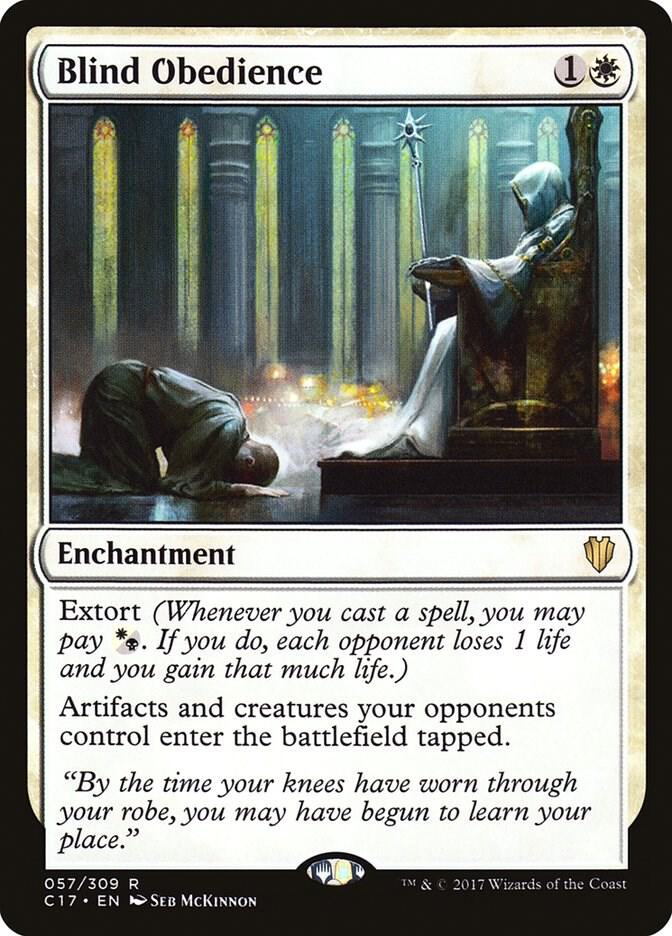 Blind Obedience 57 card from Commander 2017