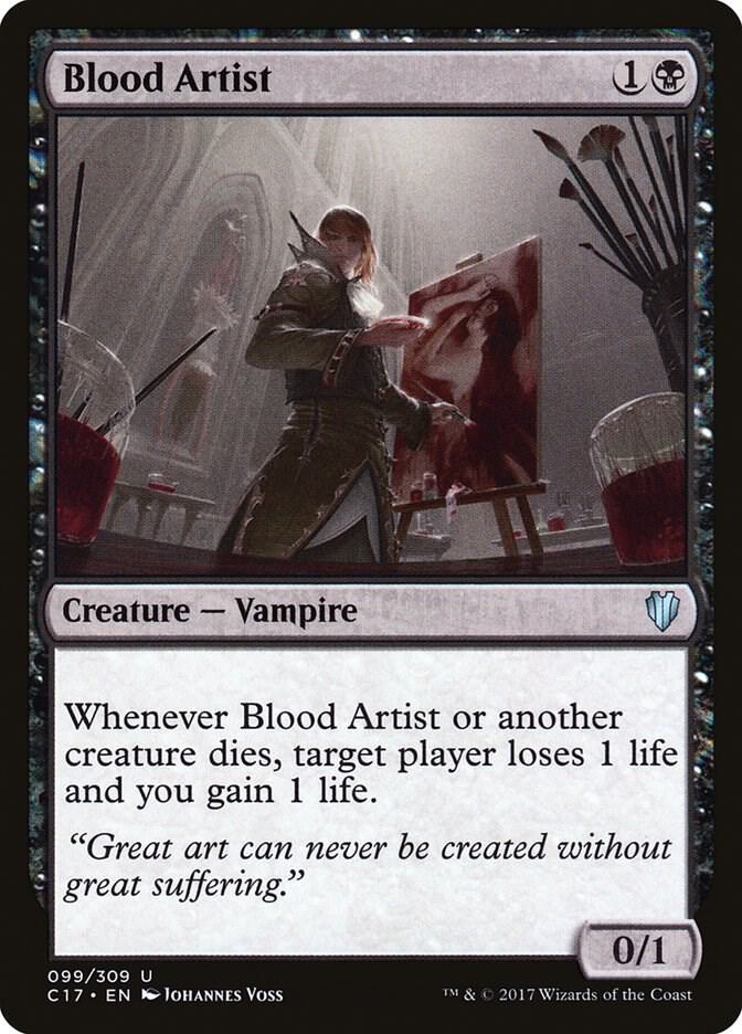 Blood Artist 99 card from Commander 2017