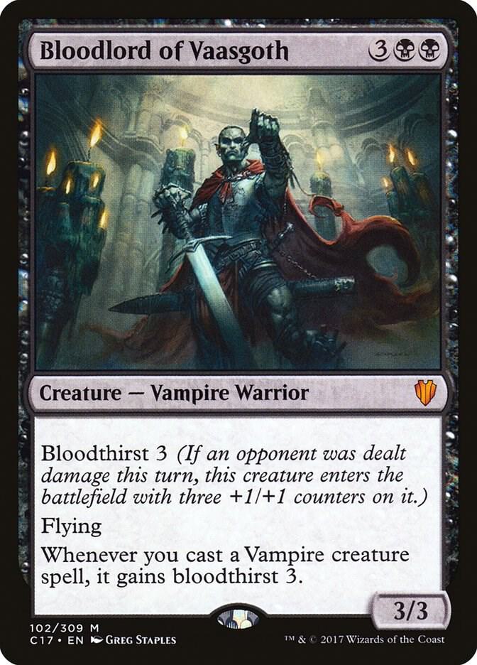 Bloodlord of Vaasgoth 102 card from Commander 2017