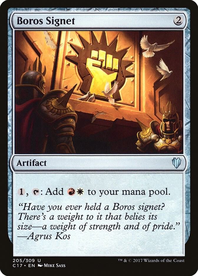 Boros Signet 205 card from Commander 2017