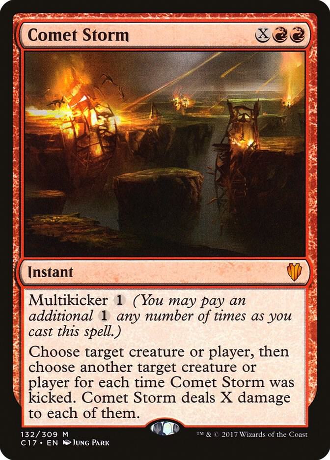 Comet Storm 132 card from Commander 2017