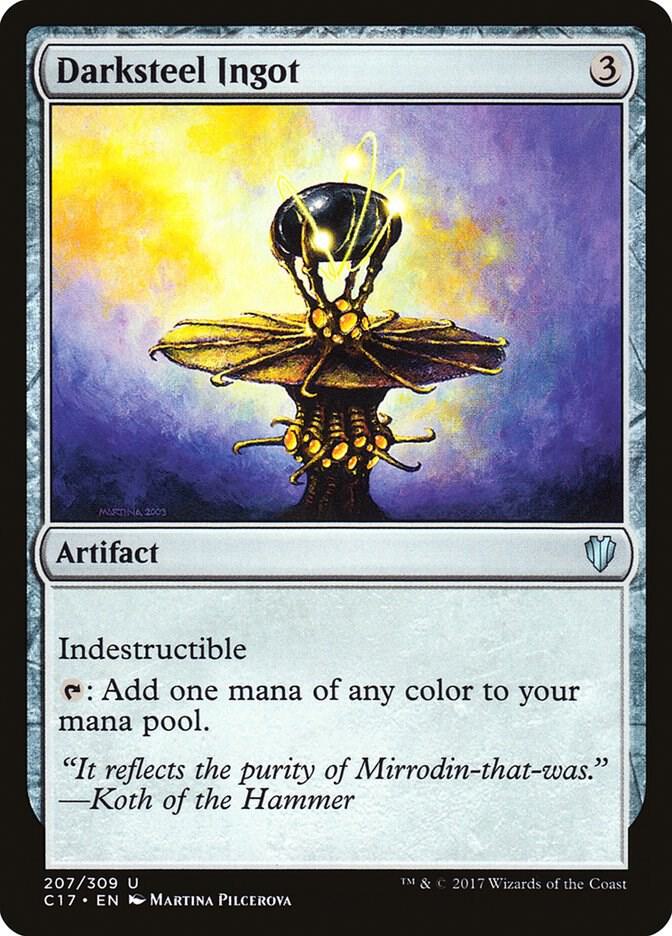Darksteel Ingot 207 card from Commander 2017