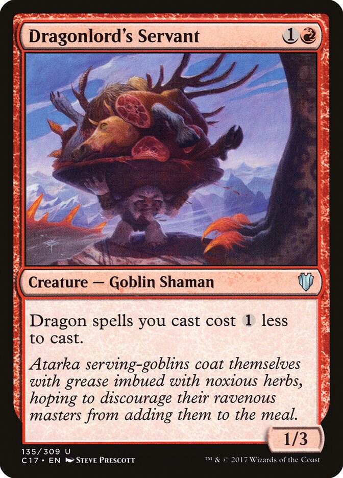 Dragonlord's Servant 135 card from Commander 2017