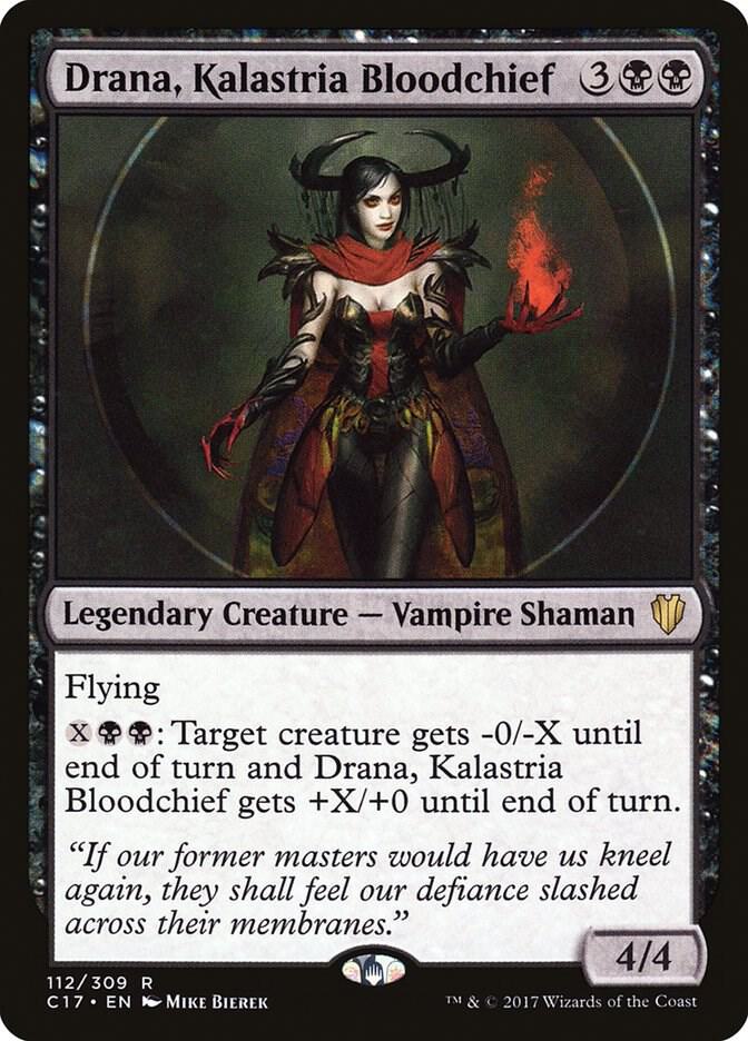 Drana, Kalastria Bloodchief 112 card from Commander 2017