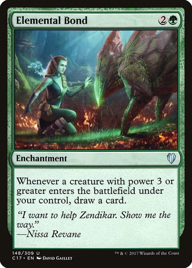 Elemental Bond 148 card from Commander 2017