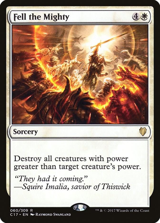 Fell the Mighty 60 card from Commander 2017