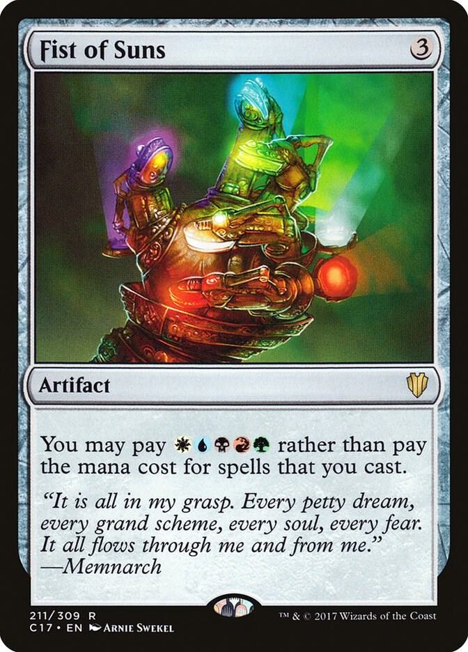 Fist of Suns 211 card from Commander 2017
