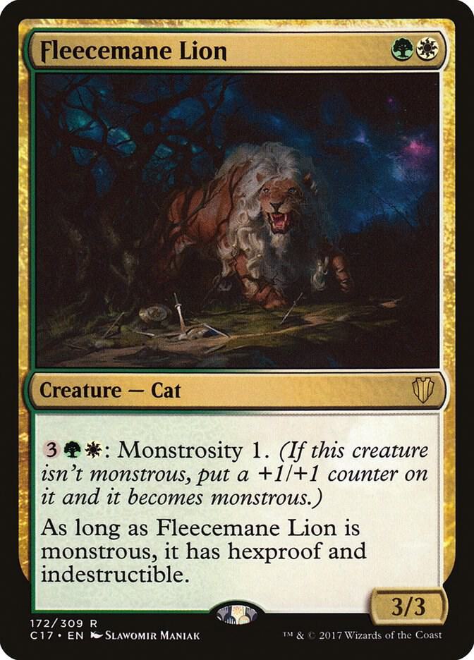 Fleecemane Lion 172 card from Commander 2017