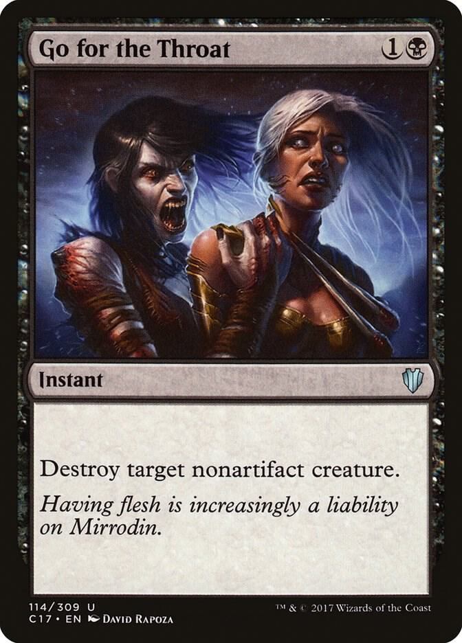 Go for the Throat 114 card from Commander 2017