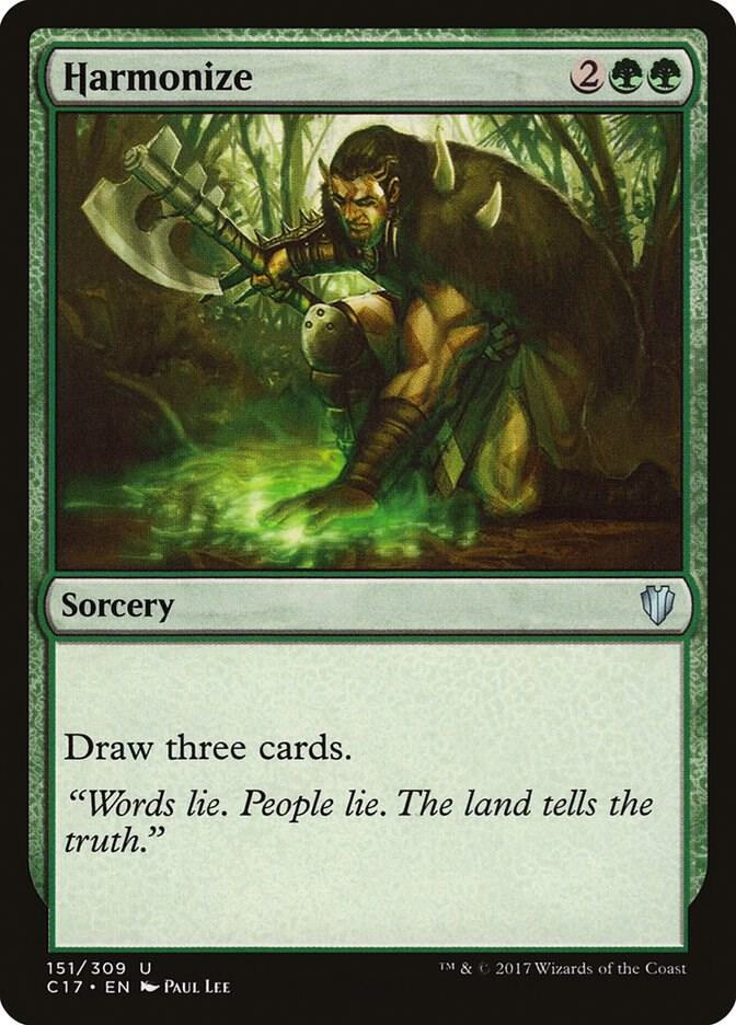 Harmonize 151 card from Commander 2017