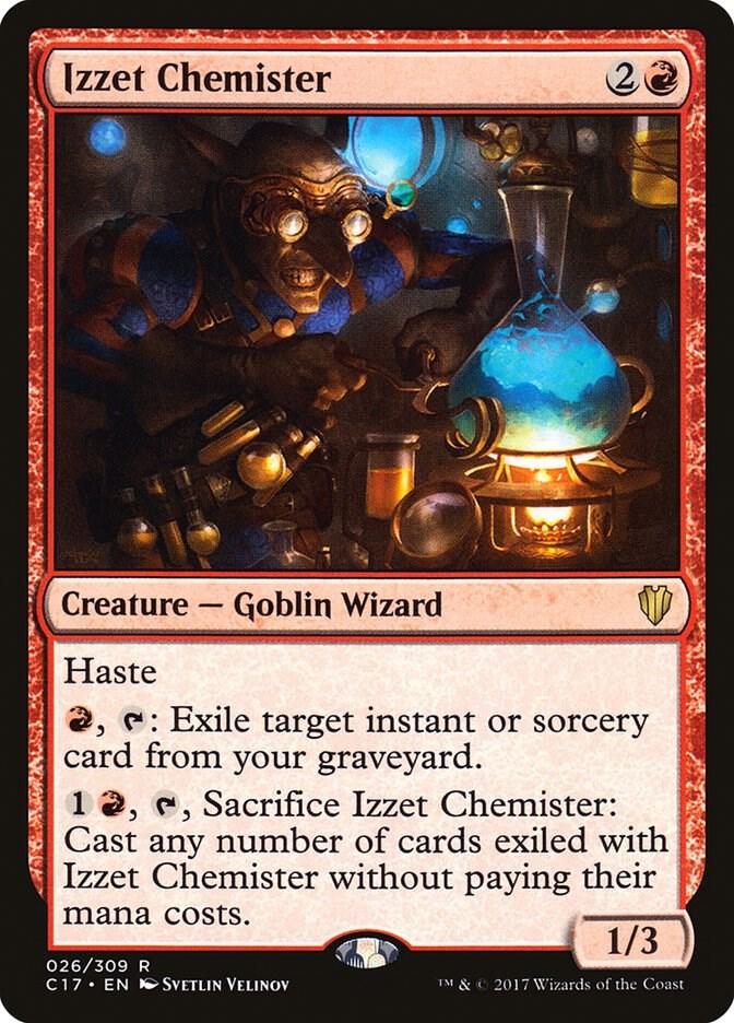 Izzet Chemister 26 card from Commander 2017