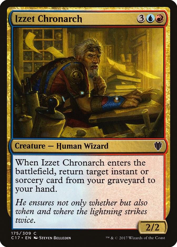 Izzet Chronarch 175 card from Commander 2017