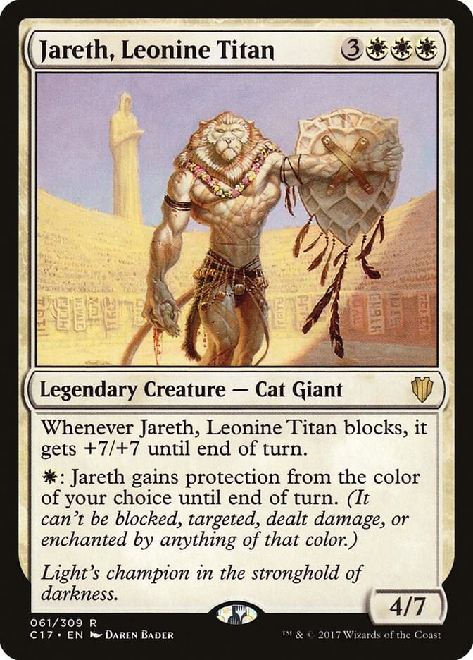 Jareth, Leonine Titan 61 card from Commander 2017