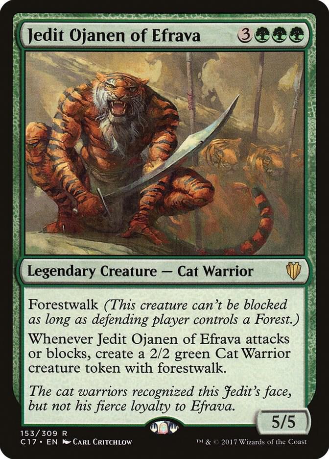 Jedit Ojanen of Efrava 153 card from Commander 2017