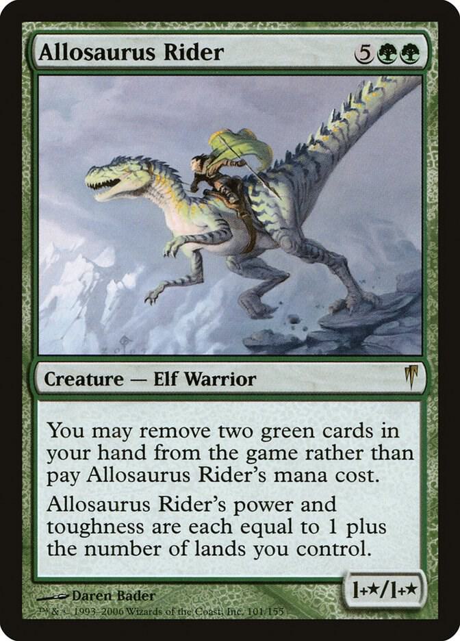 Allosaurus Rider 101 card from Coldsnap