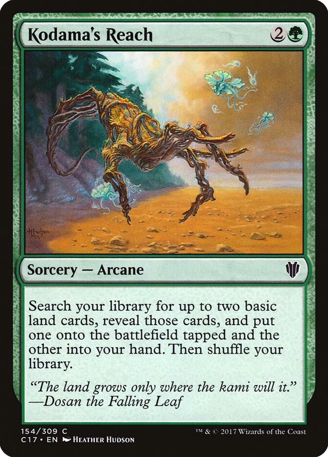 Kodama's Reach 154 card from Commander 2017