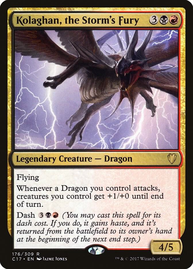 Kolaghan, the Storm's Fury 176 card from Commander 2017