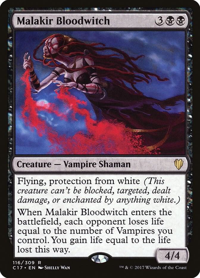 Malakir Bloodwitch 116 card from Commander 2017